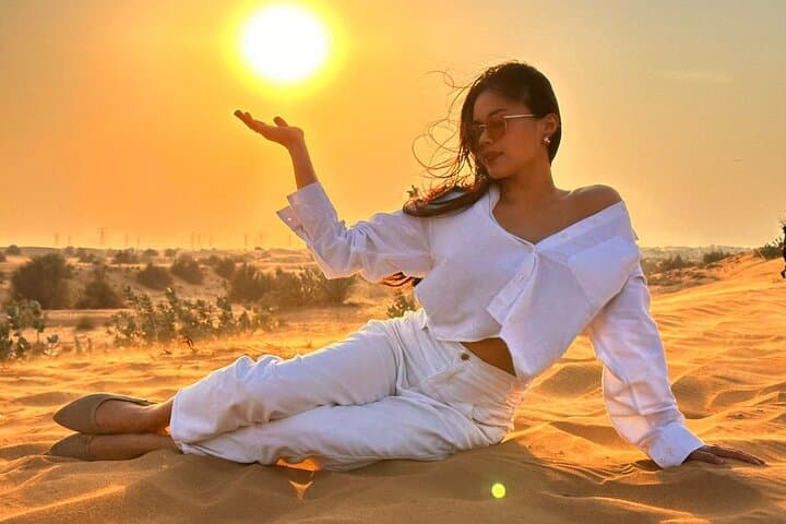 Evening Desert Safari Dubai: Lahbab Dune Bashing, Camel Ride & BBQ Under the Stars photo 3