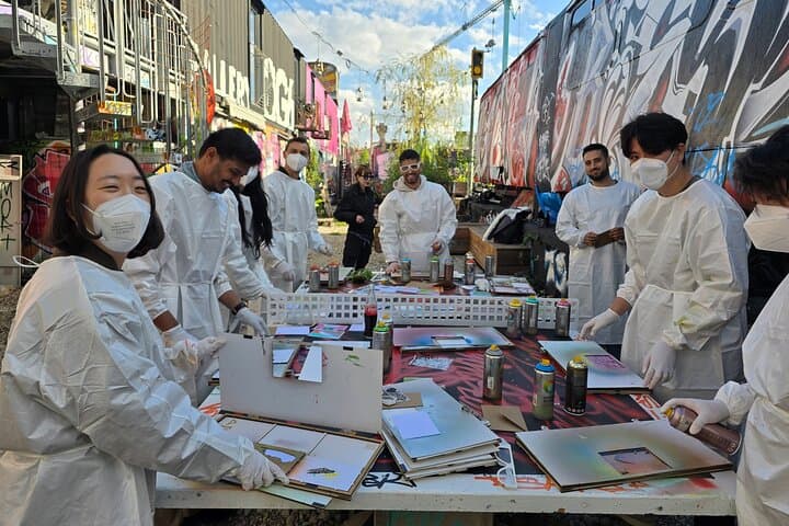 Color Rush Munich: Old Town Night Walk & Spray-Paint Postcard Workshop photo 6