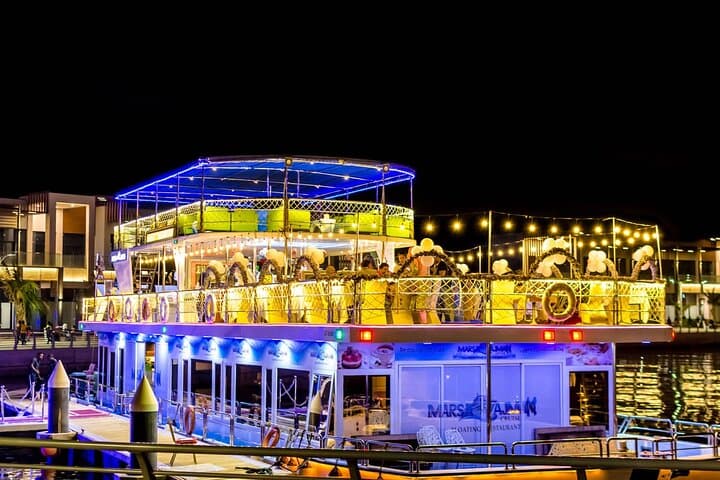 Dubai Marina Sunset & Night Dinner Cruise with Live Show — Scenic Dining on the Water