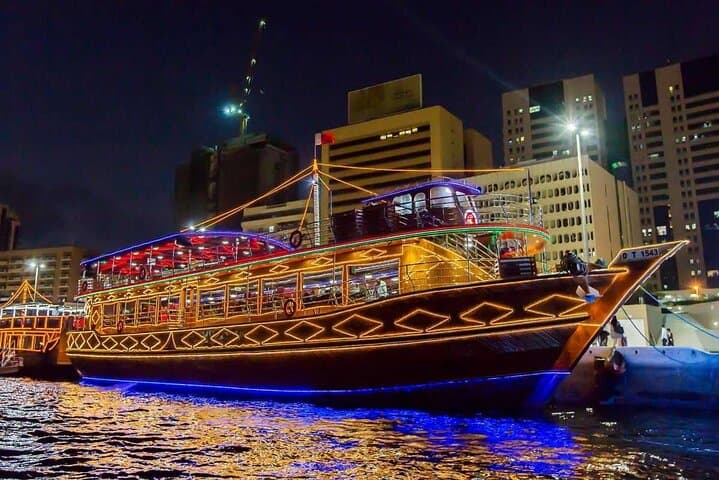 Dubai Marina Sunset & Night Dinner Cruise with Live Show — Scenic Dining on the Water photo 2