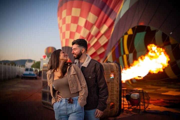 Sunrise Hot-Air Balloon Over Teotihuacan with Cave Breakfast & Transport photo 3