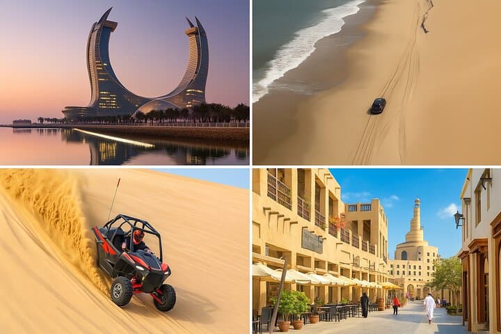 Doha City Tour and Southern Desert Safari: Camel Ride & Sandboarding photo 1