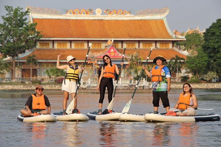 Stand-Up Paddleboarding on the River Kwai: Kanchanaburi SUP Experience
