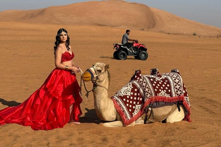 Red Dunes Evening Desert Safari in Dubai — Dune Bashing, Camel Ride & BBQ photo 6