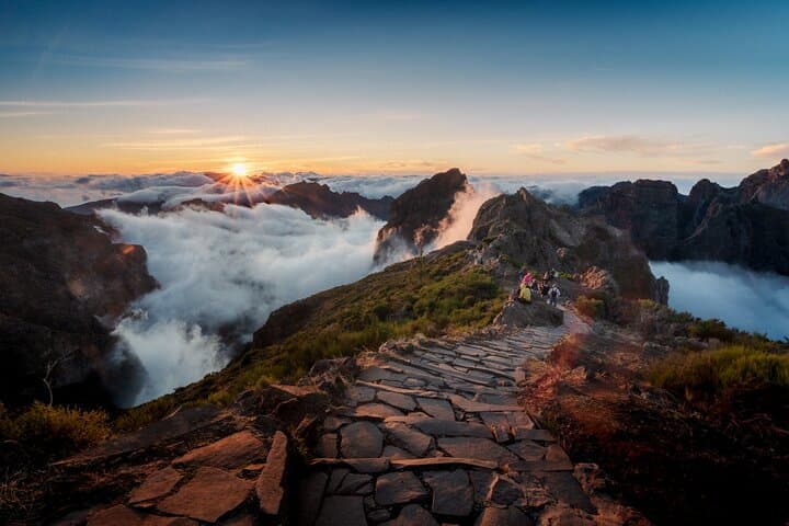 Sunset at Pico do Arieiro — Stairway to Heaven Trail from Funchal
