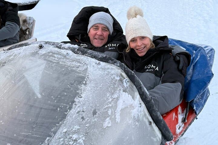 Reindeer Herding & Snowmobile Sleigh Ride in Lompolo: Lapland Wilderness Lunch photo 3