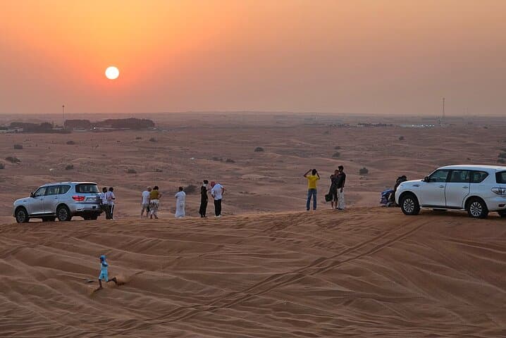 Lahbab Desert Safari: Dune Bashing, Sandboarding & Sunset Camel Ride in Dubai