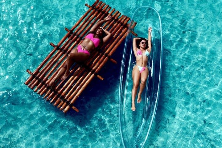 Clear Kayak and Bamboo Raft Photoshoot in Aruba — Same-Day Drone Photos photo 1