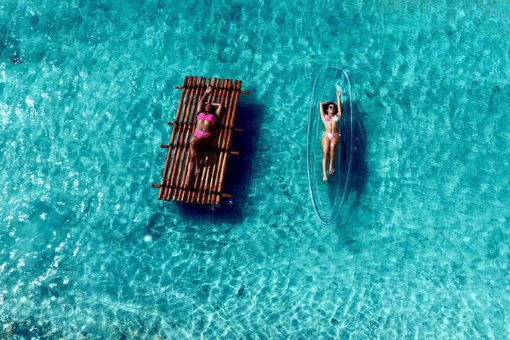 Clear Kayak and Bamboo Raft Photoshoot in Aruba — Same-Day Drone Photos photo 3