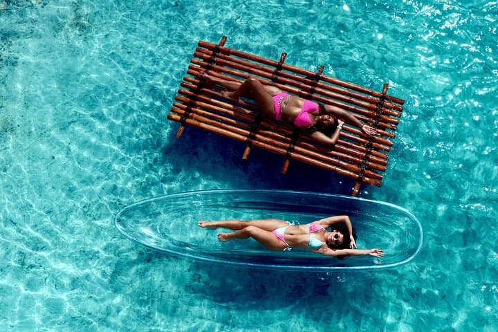 Clear Kayak and Bamboo Raft Photoshoot in Aruba — Same-Day Drone Photos photo 4