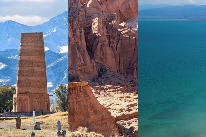 Golden Route Day Trip: Burana Tower, Kok-Moinok Canyons & Issyk-Kul from Bishkek