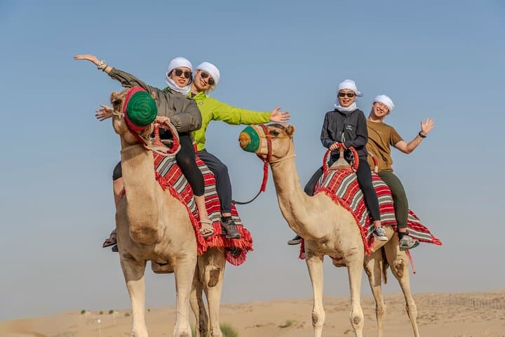 Morning Vintage G-Class Safari in Al Marmoom: Desert Ride, Bedouin Village & Camel Caravan photo 2