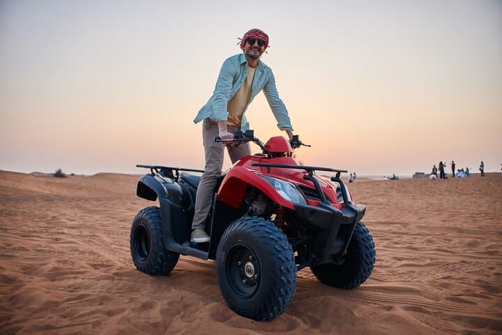 Dubai Red Dunes Adventurer Package: ATV, 4WD Dune Bashing & VIP Bassata Camp Experience photo 4