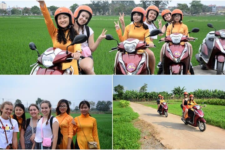 Hanoi Countryside Motorbike Tour Led by Women — Long Bien, Co Loa & Village Crafts