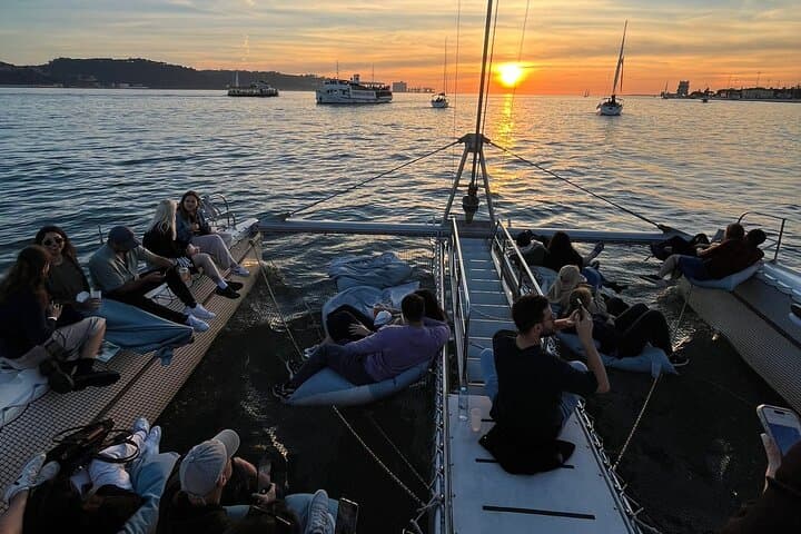 Lisbon Sunset Catamaran Cruise on the Tagus with Live Music & Drinks photo 4