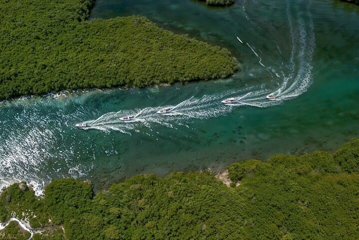 Cancun Jungle Tour: Speedboat Through Nichupté to El Ángel Reef photo 3