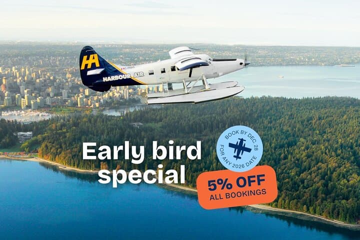 Vancouver to Whistler Scenic Seaplane Transfer — 40‑Minute Harbour Air Flight