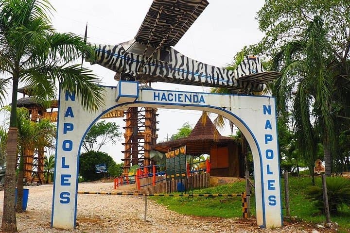 Explore Hacienda Nápoles: Safari Passport, Hippo Lake & Waterpark from Medellín