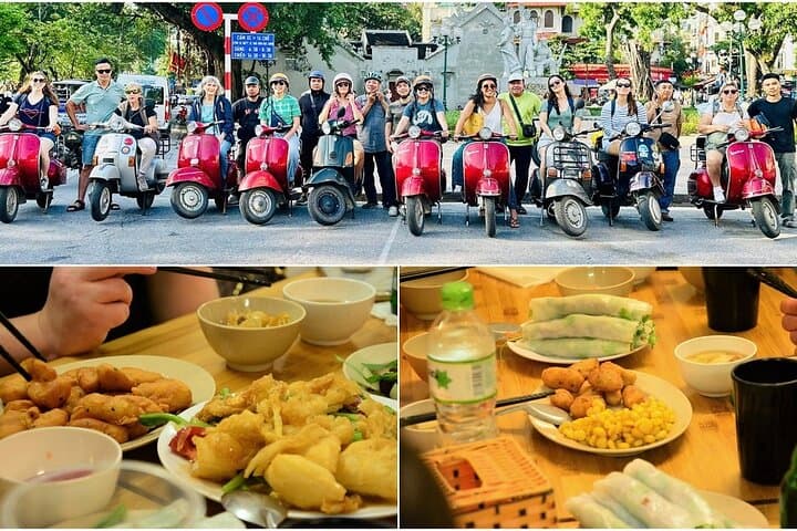 Hanoi Vintage Vespa Night Food Tour — Old Quarter Street Eats by Scooter
