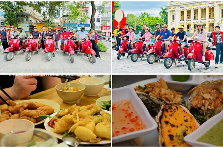 Hanoi By Night Vespa Food Tour: Street Eats & Landmarks