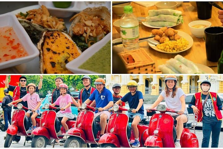 Night Vespa Street-Food Tour of Hanoi’s Old Quarter & West Lake