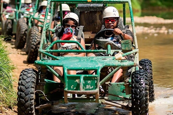 Punta Cana Fun Park Adventure: Dune Buggy, Zipline, Horseback & Macao Beach Combo