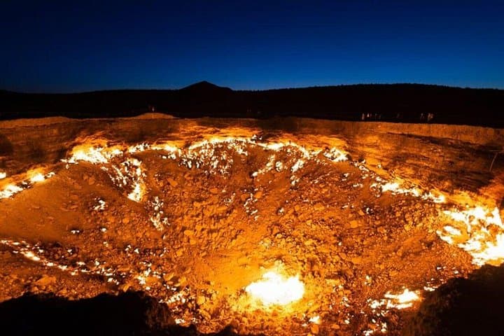 Darvaza Gas Crater 2-Day Tour from Khiva — Overnight Yurt Camp at the Gates of Hell