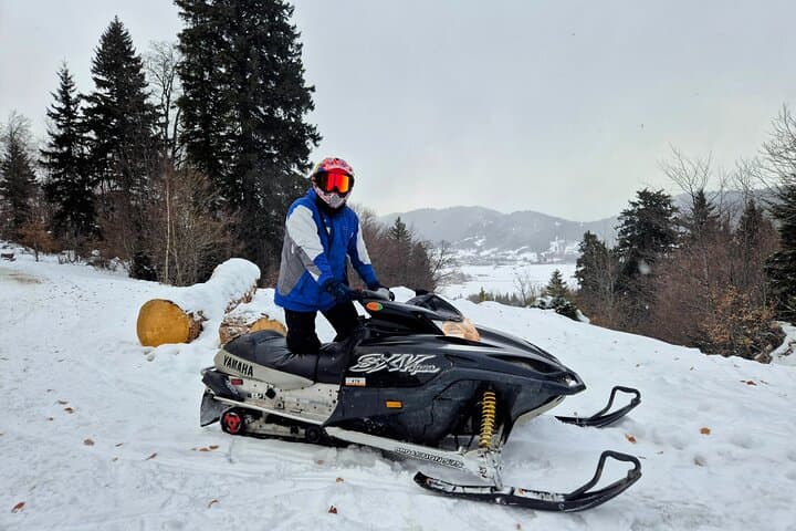 Bakuriani Snowmobile and Ski Day Trip from Kutaisi: Ski, Ride, and Cable Car Views