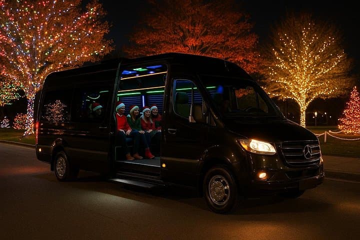Northern Delaware Holiday Lights Limo & Party Bus Tour from Wilmington Riverfront photo 1