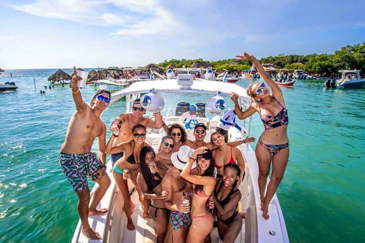 Cholón Island Sports Boat Party — Cartagena Sports-Boat Cruise with Music, Drinks & Swim Stop