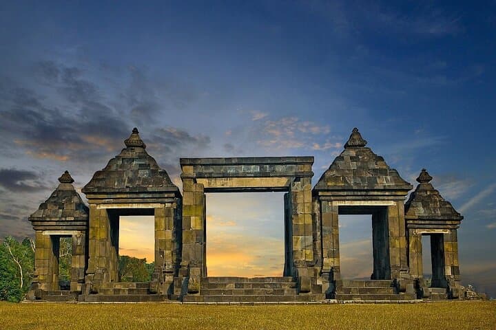 Sunset at Ratu Boko: Hilltop Palace Entrance Ticket Near Yogyakarta