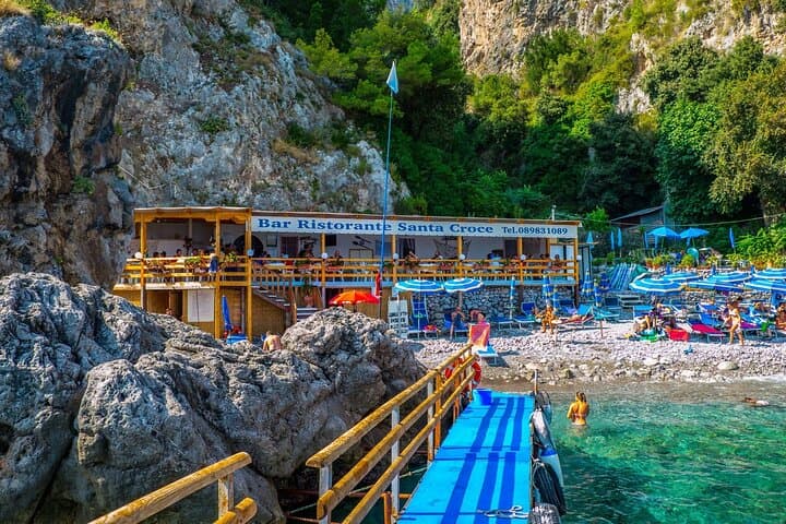 Full-Day Santa Croce Beach Boat Experience from Amalfi