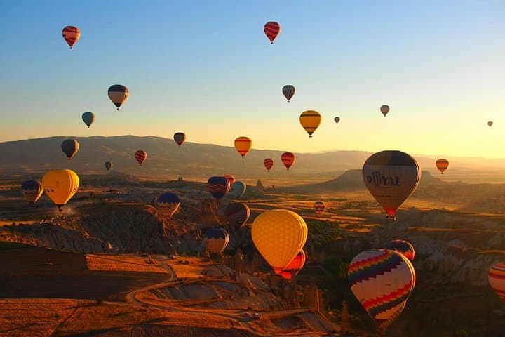 Sunrise Hot Air Balloon Over Marrakech and the Atlas Mountains photo 1