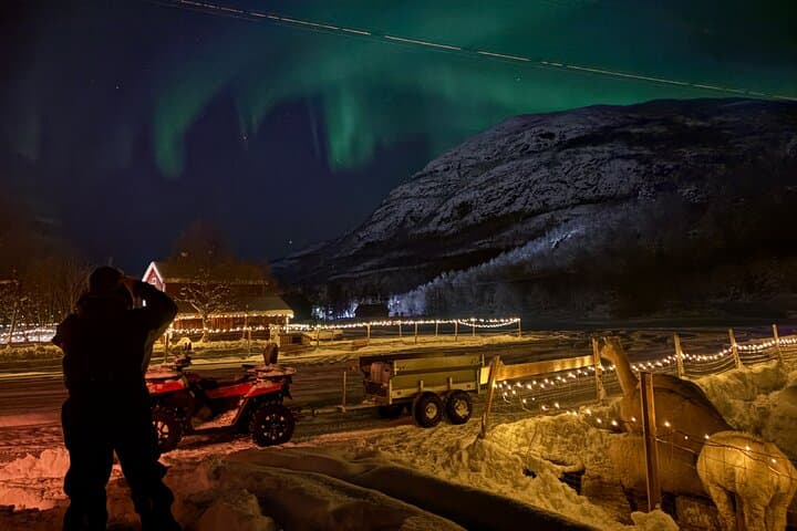 Arctic Farm Evenings: Northern Lights, Campfire & Lavvu in Kviby