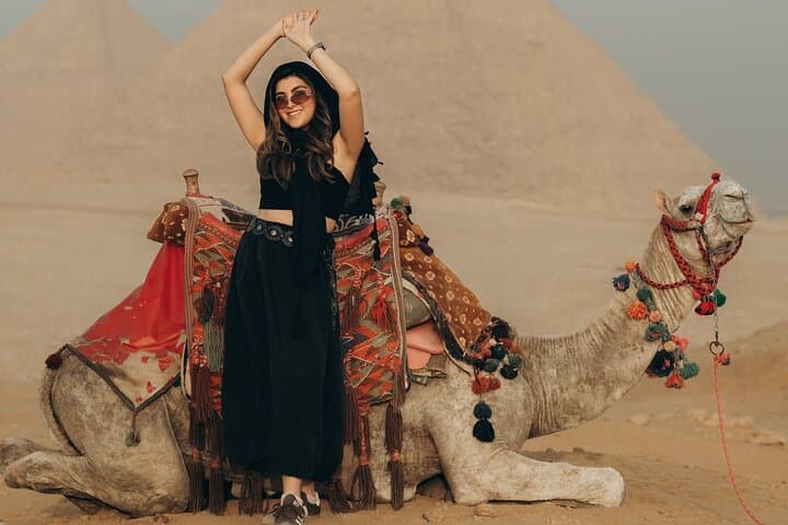 Giza Pyramids, GEM & Nile Felucca: Full-Day Private Tour with Camel Ride photo 2