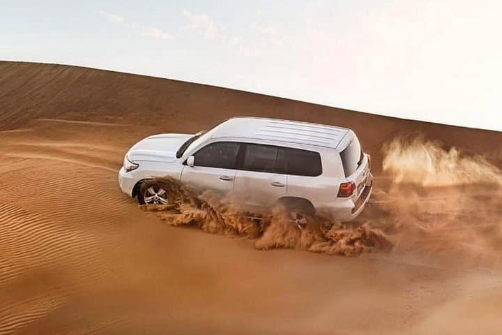 Luxury Abu Dhabi Desert Safari: Morning & Evening Dune Bashing, Camel Ride and BBQ photo 1