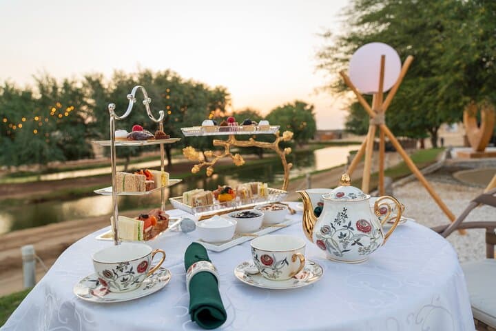 Desert High Tea at Al Marmoom Oasis: Sunset Teas, Falcons & Stargazing in Dubai photo 5