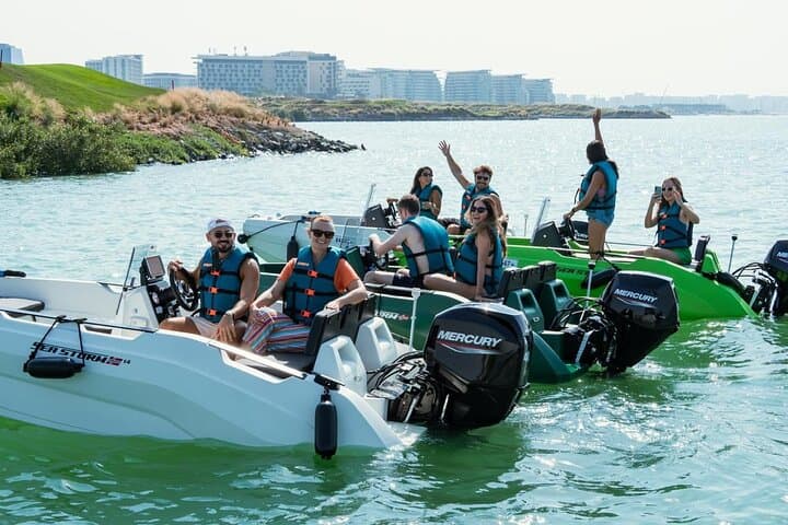 Yas Island Self-Drive Boat Tour with Audio Guide — Abu Dhabi Marina Cruise photo 3