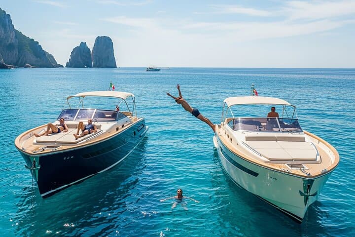 Explore Capri by Boat: Secret Grottos, Faraglioni & Swim Stops photo 3