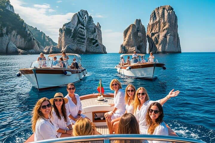 Explore Capri by Boat: Secret Grottos, Faraglioni & Swim Stops photo 5