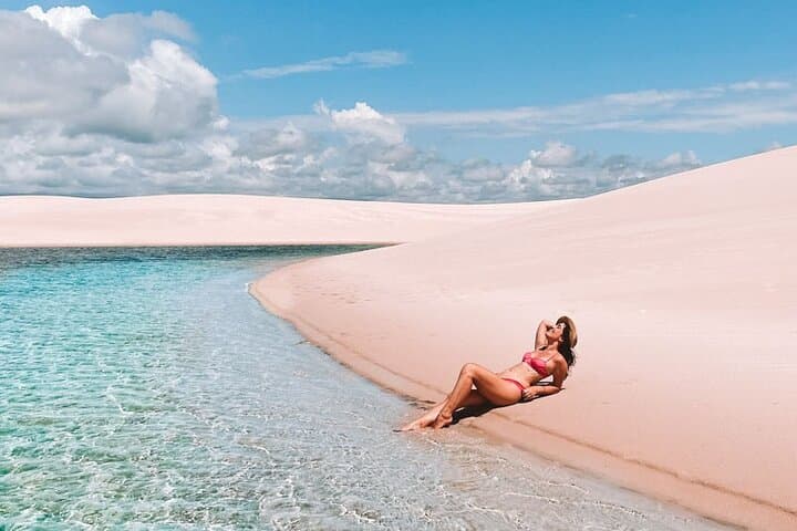 Santo Amaro Lençóis Tour from Barreirinhas — Dunes, Crystal Lagoons & Sunset