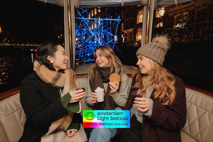 Amsterdam Light Festival Heated Canal Cruise — 75-Minute Saloon Boat Experience photo 3