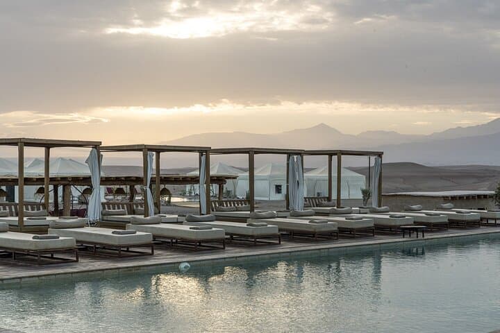 Agafay Desert Luxury Pool Day Pass with Heated Pool & Moroccan Lunch from Marrakech