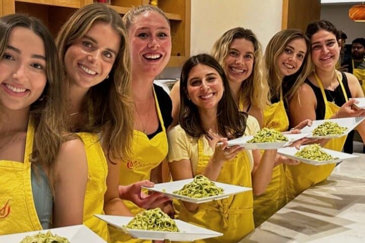 Hands-On Tagliatelle al Pesto Class in Times Square — Make Pesto Like a Genovese