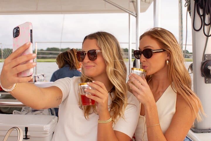 Rosé Golden Hour Sunset Sail — Hilton Head Catamaran Sunset Cruise photo 3