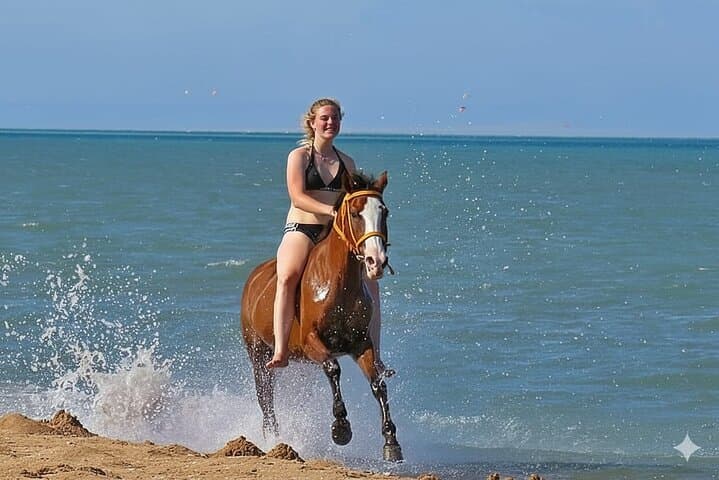 Horseback Ride: Desert Dunes and Red Sea Beach — 2-Hour Hurghada Adventure photo 2