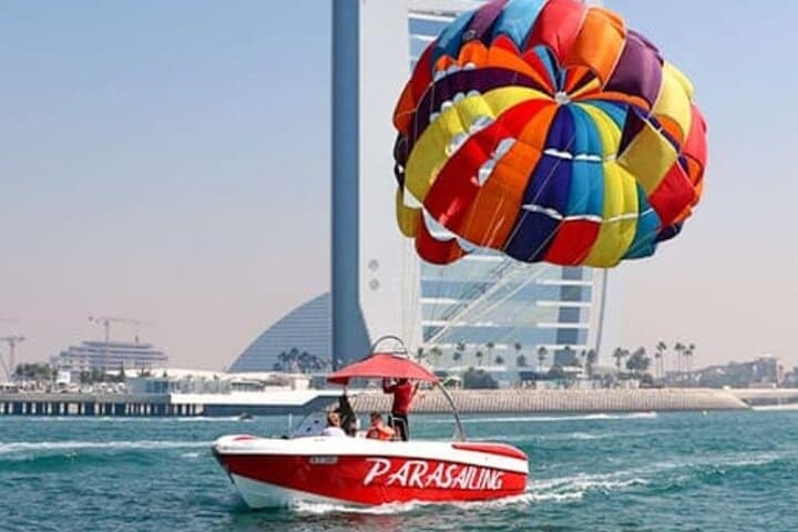 Parasailing Over Burj Al Arab: Dubai Coastline Parasail Flight photo 2