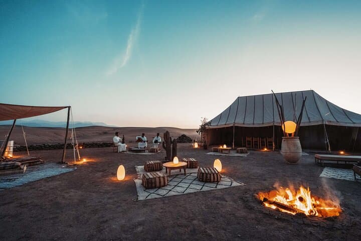 Agafay Desert Dinner: Luxury 4x4 Evening with Gnawa Music & Fire Show photo 6