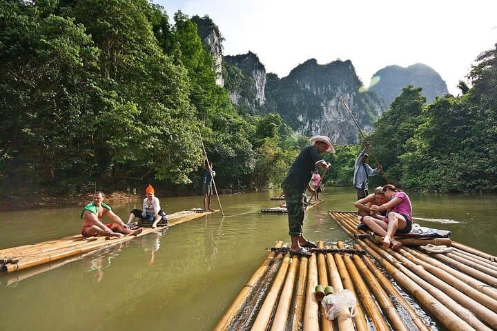 Khao Sok One-Day: Cheow Lan Lake, Bamboo Rafting & Monkey Temple Tour photo 3
