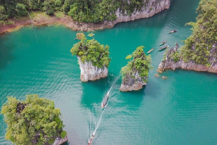 Khao Sok One-Day: Cheow Lan Lake, Bamboo Rafting & Monkey Temple Tour photo 2